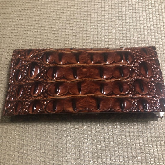 New Brahmin Pecan Melbourne Cordelia Checkbook - Picture 2 of 5